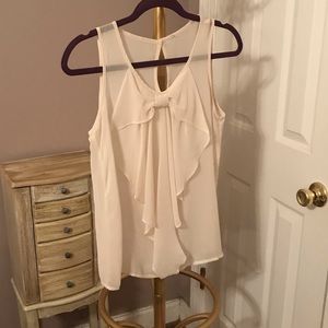 Off white bow blouse